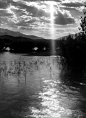 Beautiful lake of Arjomand Dam