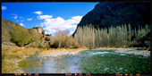 Beautiful river in the valley in Mazandaran