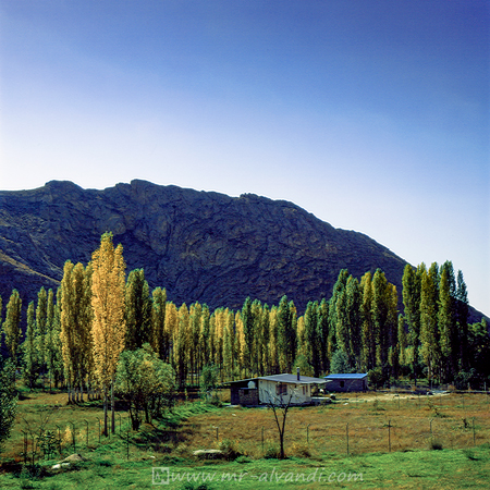 Firuzkuh autumn on a farm