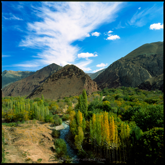 Autumn morning in Firuzkoh