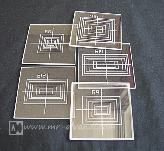 Optical viewfinder - masks Optical viewfinder masks
